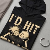 Pickleball Sport-Tek Performance Hood, I'd Hit That, Lightweight Hoodie Athletic Court Warm-Up Layer thumbnail 7