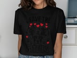 Save The Pitties Tee | Pit Bull Rescue Shirt | Pittie Lover Gift | Rescue Dog Apparel thumbnail 1
