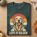 Life Is Golden Retriever Tee thumbnail 5