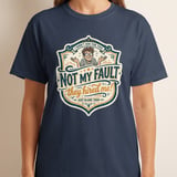 Funny 'Not My Fault They Hired Me' T-Shirt, Sarcastic Office Humor Graphic Tee, I Didn't Ask For This Work Gift for Coworker thumbnail 7