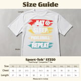 Pickleball Sport-Tek Performance Tee, Eat Sleep Pickleball Repeat, Moisture-Wicking Athletic Court Apparel thumbnail 12