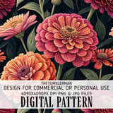 Colorful Floral Tumbler, Digital Download, Watercolor Flower Background, Scrapbook Paper, Floral Junk Journal Pages, Printable tumbler png thumbnail 13