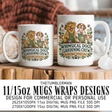 Gardening Dogs Mug Wrap Digital thumbnail 1