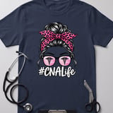 CNA Life Messy Bun Tee thumbnail 4