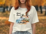 Dear Beach I Love You Watercolor Beach T-Shirt, Tropical Vacation Tee, Summer Trip Shirt, Beach Lover Gift for Her, Coastal Granddaughter thumbnail 4