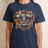 Funny Work T-Shirt | Not My Fault They Hired Me Sarcastic Tee | Coworker Gift, Construction Humor, Engineer Present, Tradesman Shirt thumbnail 7