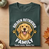 Golden Retriever Family Tee thumbnail 5