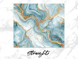 20 oz Skinny Tumbler Wrap, Blue Marble Gold Veins, Sublimation Design, Straight and Tapered Wrap png, Digital Download, Tumbler Design thumbnail 3