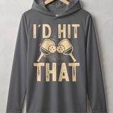 Pickleball Sport-Tek Performance Hood, I'd Hit That, Lightweight Hoodie Athletic Court Warm-Up Layer thumbnail 5