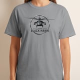 UH-60 Black Hawk Helicopter T-Shirt, Military Aviation Shirt, Army Veteran Pilot Tee, Flight Crew Chief Graphic Top, Gift for Him thumbnail 4