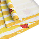 Fall Leaf Yellow Stripe Throw Pillow Case & Table Runner, Autumn Home Decor, Seasonal Accent Pillows thumbnail 15
