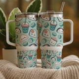 Sweet Sushi & Boba Kawaii Digital Design Size Bundle Png thumbnail 9