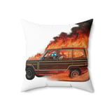 Grand Wagoneer Skeleton Pillows, Burning Waggy Pillow Cases, Spooky Vehicle Art, Automotive Gifts, Unique Car Decor, Skull Driver thumbnail 4