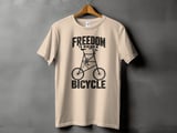 Freedom Is Riding a Bicycle | Tall Bike T-Shirt thumbnail 10