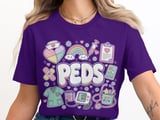 Peds Nurse Stuff T-Shirt: Pediatric Nurse Practitioner, Retro Nursing Design thumbnail 8