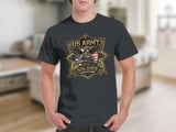 US Army Soldier Serving with Honor T-Shirt | Patriotic Military Veteran Gift | American Pride Eagle Flag Graphic Tee thumbnail 6