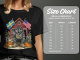 Swedish American Halloween Sweatshirt and T-shirts, Wolf, American Flags, Swedish Flags, Eating Meatballs, House, Pumpkins, Holiday Gift thumbnail 5