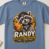 Randy Food Critic Raccoon Tee thumbnail 3