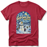 Gogh Snow Day ~ Comfort Colors Premium Tee thumbnail 2