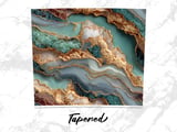 20 oz Agate Tumbler Wrap, Sublimation Design, Gold Veins, Straight and Tapered png, Instant Download, Digital File for Tumbler thumbnail 4