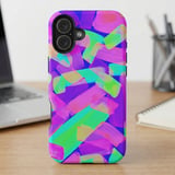 Neon Abstract Brushstrokes MagSafe® Phone Case thumbnail 6