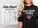 Heart Service Passed T-Shirt: Successful Operation Milestone, Cardiac Recovery Apparel thumbnail 3