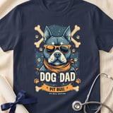 Pit Bull Dog Dad Tee | Pit Bull Dad Shirt | Pittie Dad Gift | Dog Dad Apparel thumbnail 18
