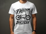 Freedom Is Riding a Bicycle | Stretch Cruiser T-Shirt thumbnail 2