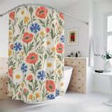 Wild Meadow Botanical Shower Curtain thumbnail 2
