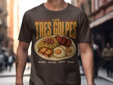 Los Tres Golpes T-Shirt – Dominican Breakfast & Food Tee thumbnail 4