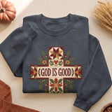 God Is Good Quilted Cross Tee thumbnail 9