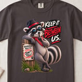 Keep It Between Us Raccoon Tee thumbnail 15