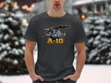 A-10 Warthog Boar Jet Fighter T-Shirt, Military Aviation Air Force Pilot Tee, Patriotic Veteran Gift for Him, USAF Plane Shirt thumbnail 7