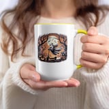 Halloween Mug, Ghost on Scooter, Spooky Season, Raccoon, Pumpkin, Bats, Full Moon, Fall Decor, Halloween Gift, Coffee Mug, Unique Mug thumbnail 7