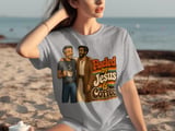 Fueled by Jesus & Coffee T-Shirt | Retro Christian Faith Tee Vintage Jesus Lover Gift for Him Her Spiritual Coffee Lover Apparel thumbnail 14