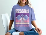 Pickleball Comfort Colors Shirt, Pickleball Grandma Like A Regular Grandma Only Way Cooler, Vintage Graphic Tee thumbnail 8