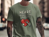 Heart Repaired Running T-Shirt: Open Heart Surgery Recovery, Cardiac Patient, Wrench Patch Graphic thumbnail 7