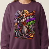 Randy the Raccoon Spooky Halloween Sweatshirt thumbnail 15