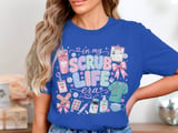 In My Scrub Life Era Coquette Bow Nurse T-Shirt: Funny ER ICU Design thumbnail 5