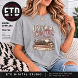One More Chapter PNG, Vintage Book Lover Sublimation Design, Cozy Reader Graphic, Bookworm Shirt Clipart, Librarian Book Club Gift thumbnail 13