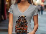 Spooky Season Security Pitbull Tee | Halloween Pittie Shirt | Pit Bull Mom Gift | Dog Lover Gift thumbnail 5