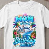 Mom of the Birthday Cruiser T-Shirt thumbnail 6