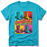 Cowboy Boot Pop ~ Comfort Colors Premium Tee thumbnail 5