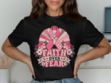 Faux Patchwork Faith Over Fear Tee thumbnail 7