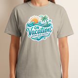On Vacation Explore Relax Discover T-Shirt | Tropical Beach Summer Travel Tee | Wanderlust Holiday Outfit | Vacation Mode Gift thumbnail 10