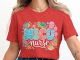 NICU Nurse T-Shirt: Neonatal Intensive Care Unit Ocean Sea Animals Tee thumbnail 6