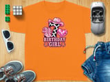 Cowgirl 7th Birthday Girl Tee thumbnail 7