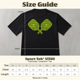 Pickleball Sport-Tek Performance Tee, Crossed Pickleball Paddle Mosaic Graphic, Athletic Court Apparel thumbnail 11