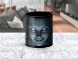 Haunted Ghost Face Mug Wrap PNG, Spooky Scary Woman Digital Design for 11oz 15oz Sublimation Mug, Horror thumbnail 4