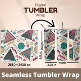 90s Memphis Style Digital Pattern Size Bundle Png thumbnail 7